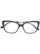 Dolce & Gabbana Eyewear Square Shaped Glasses - Black