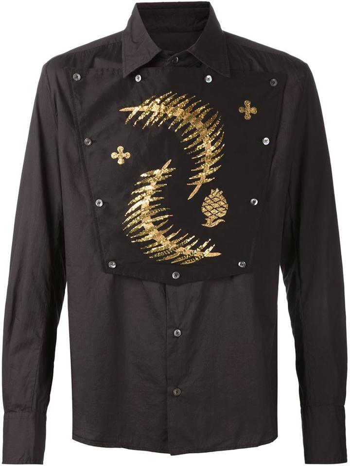 Vivienne Westwood 'shield' Shirt, Adult Unisex, Size: Iii, Black, Silk/cotton