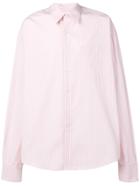 Ami Alexandre Mattiussi Oversize Long Sleeve Shirt With Chest Pocket -