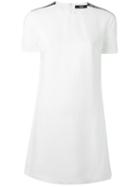 Versus - Logo Print Strap Dress - Women - Acetate/viscose - 40, Women's, White, Acetate/viscose