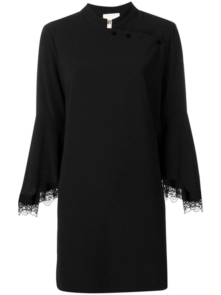 Aniye By Lace Trim Shift Dress - Black