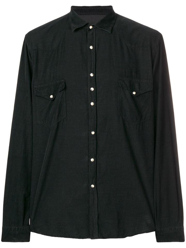 Costumein Long-sleeve Fitted Shirt - Black