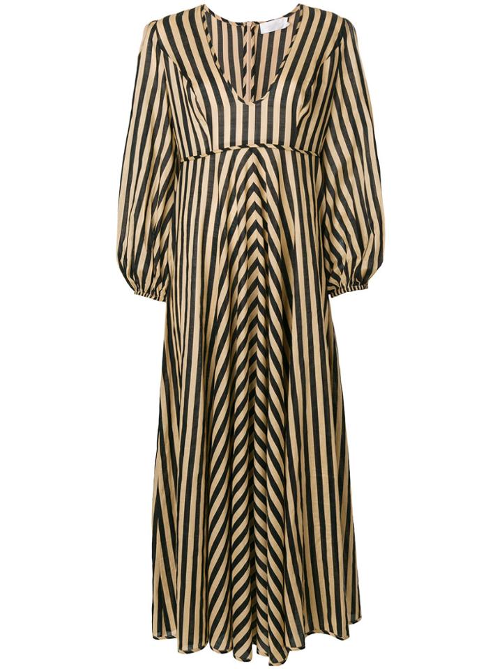 Zimmermann Longsleeved Striped Dress - Black