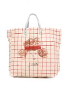 Bobo Choses - Checked Tote Bag - Kids - Cotton/organic Cotton - One Size, Girl's, Nude/neutrals