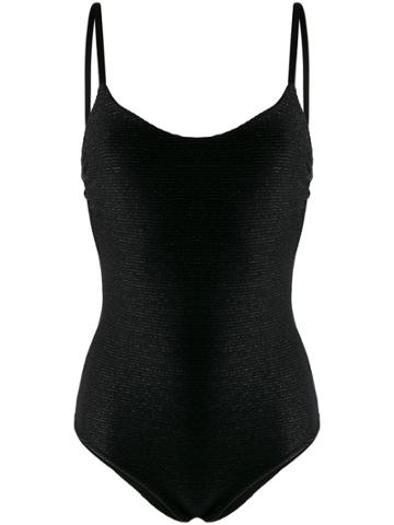 Fisico Embroidered Swimsuit - Black