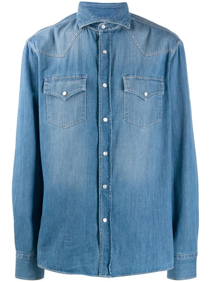 Brunello Cucinelli Button-up Denim Shirt - Blue