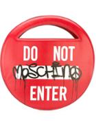 Moschino Do Not Enter Clutch