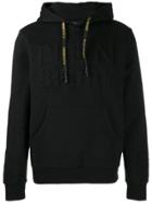 Plein Sport Embossed Logo Hoodie - Black