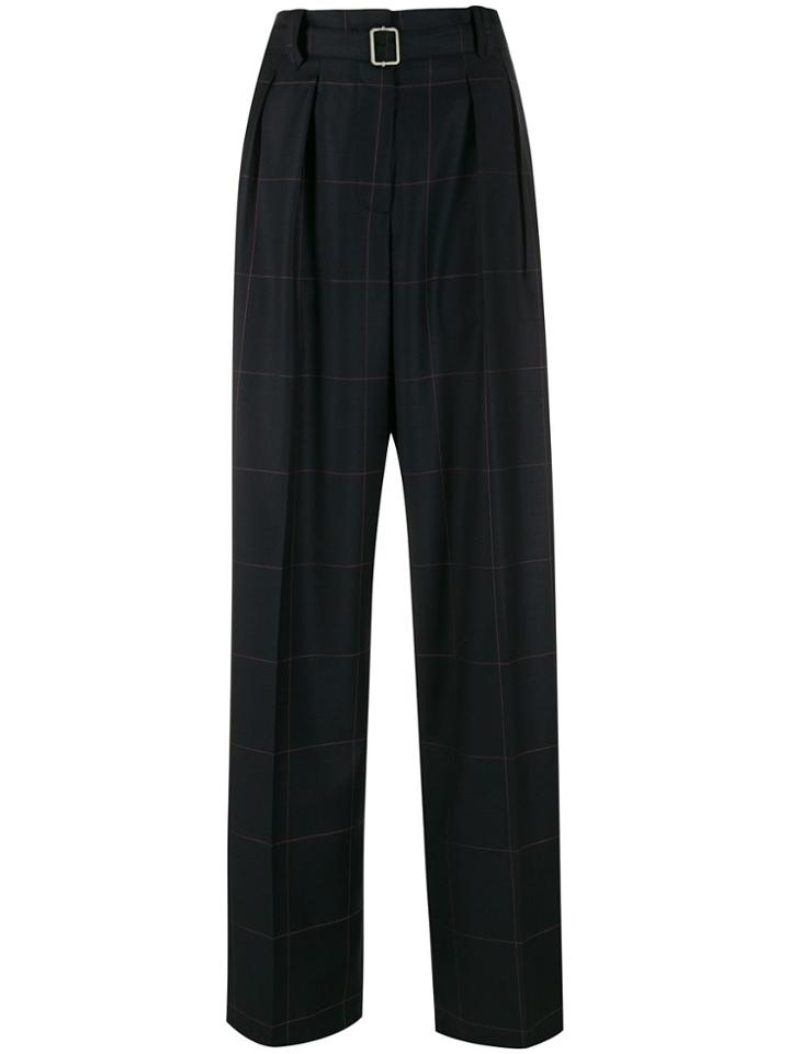 Paul Smith High-waisted Palazzo Trousers - Blue