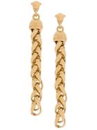 Versace Twisted Chain Earrings - Metallic