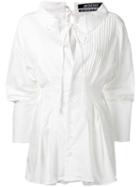 Jacquemus Cinched Waist Shirt, Women's, Size: 36, White, Cotton