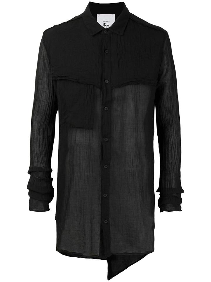 Lost & Found Rooms Raw Edge Shirt - Black
