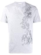 Etro Floral-print T-shirt - Grey