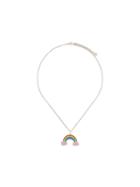 Gucci Guccighost Rainbow Charm Necklace, Women's, Metallic