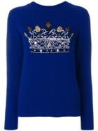 Junya Watanabe Comme Des Garçons Sequin Embellished Jumper - Blue