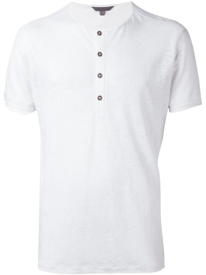 John Varvatos Fitted Henley T-shirt