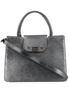 Jimmy Choo Rebel Embossed Tote Bag - Grey