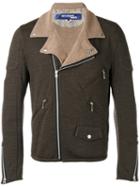Junya Watanabe Comme Des Garçons Man - Casual Biker Jacket - Men - Cotton/wool - M, Brown, Cotton/wool