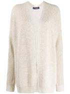 Trussardi Jeans Oversized Open-front Cardigan - White