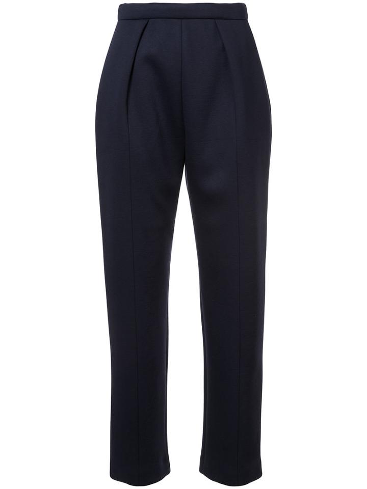 Delpozo - Tailored Cigarette Trousers - Women - Viscose - 36, Blue, Viscose