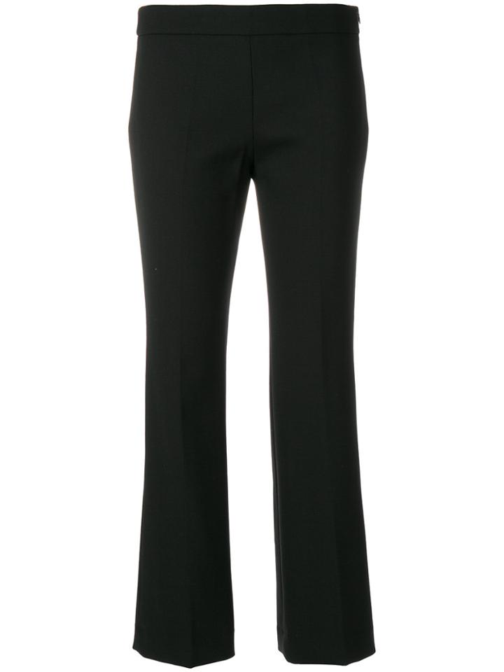 Incotex Cropped Flared Trousers - Black