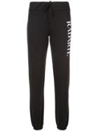 Rodarte - Logo Print Sweatpants - Women - Cotton/polyester - S, Black, Cotton/polyester