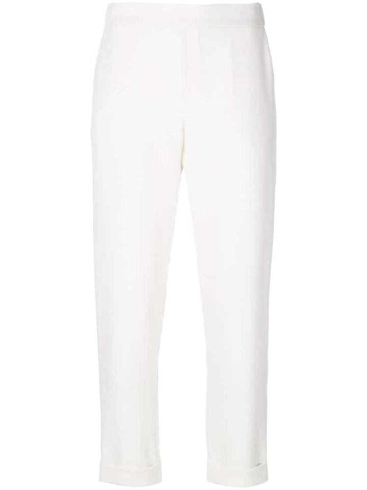 P.a.r.o.s.h. Cropped Straight Trousers - Neutrals