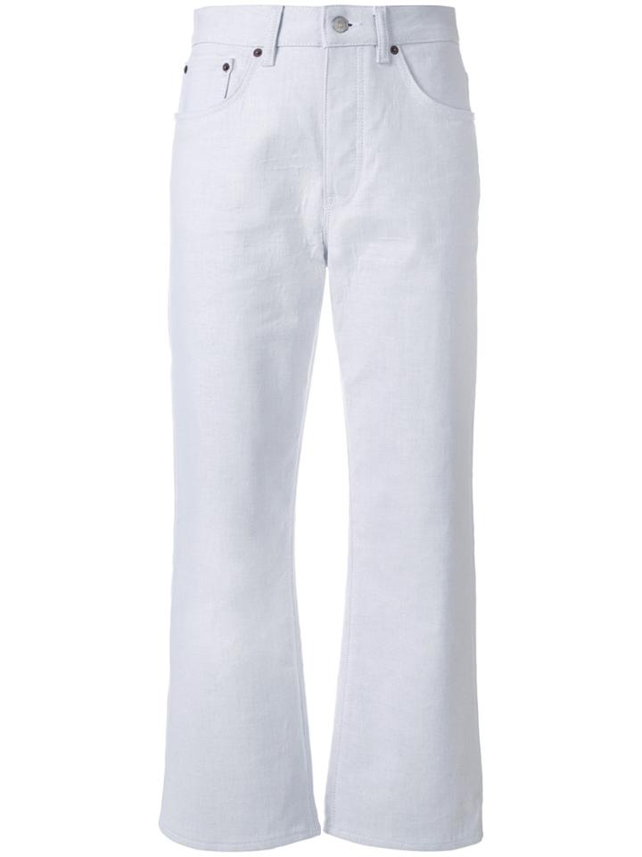 Mm6 Maison Margiela Straight Jeans - White