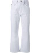 Mm6 Maison Margiela Straight Jeans - White