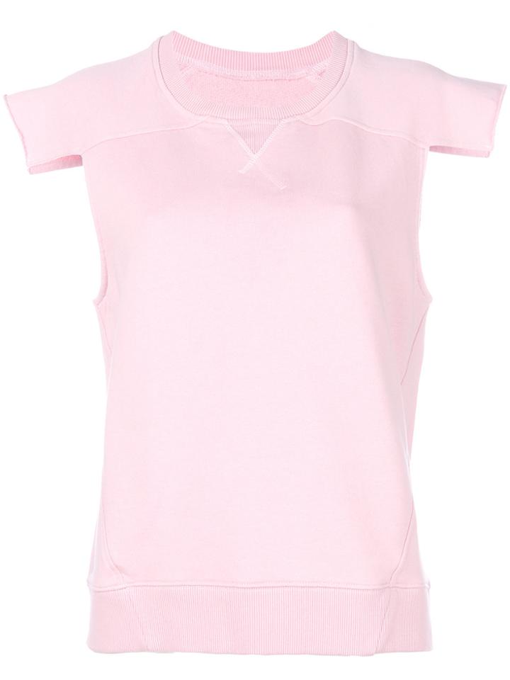 Mm6 Maison Margiela Sweatshirt T-shirt - Pink & Purple