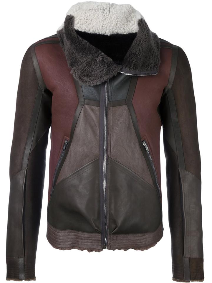 Rick Owens Panelled Jacket - Green