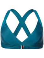 Onia Alexandra Bikini Top, Size: Medium, Blue, Nylon/spandex/elastane