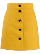 George Keburia Button-up Skirt - Yellow