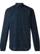 Oamc Perforated Shirt, Men's, Size: Medium, Blue, Cotton