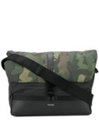 Paul Smith Camouflage Courier Shoulder Bag - Black