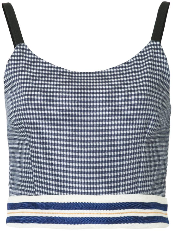 Tu Es Mon Trésor Gingham Camisole - Blue