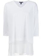 Eileen Fisher Semi-sheer Top, Women's, Size: Small, White, Silk