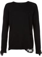 Christian Dada Destroyed Jumper - Black