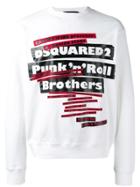 Dsquared2 Punk'n'roll Brothers Sweatshirt - White