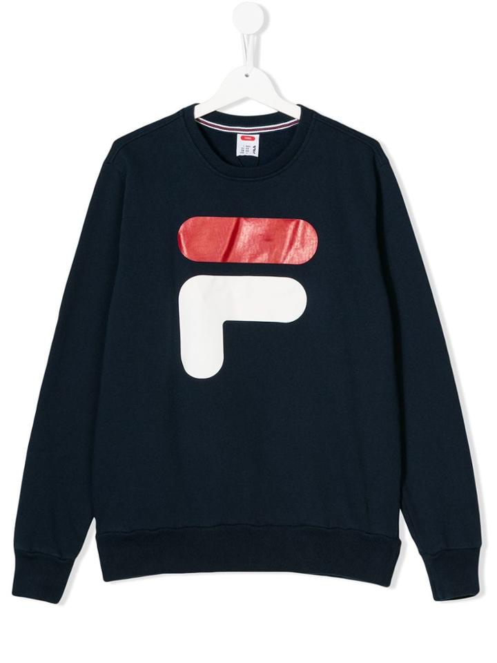 Fila Logo Printed Sweatshirt - Blue