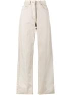 Dries Van Noten Picabis Cotton Wide-leg Trousers, Women's, Size: 28, Nude/neutrals, Cotton