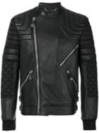 Philipp Plein - Panel Jacket - Men - Sheep Skin/shearling/polyamide - L, Black, Sheep Skin/shearling/polyamide