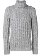 Tod's Roll Neck Knit Jumper - Grey