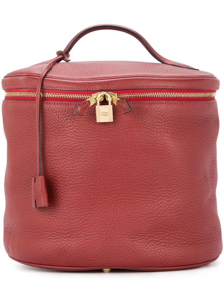 Hermès Vintage Inter City 2 Way Vanity Bag - Red