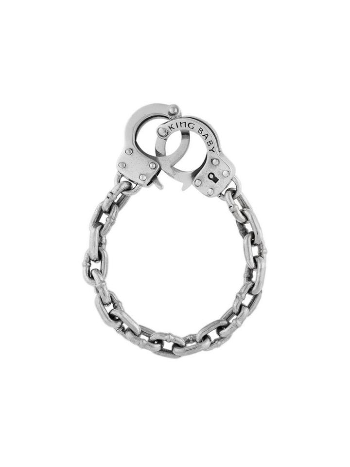 King Baby Double Hand Cuff Bracelet - Metallic
