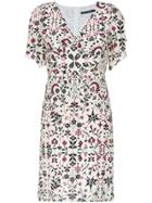 Reinaldo Lourenço Floral Print Shift Dress - White