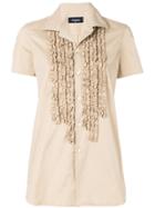 Dsquared2 Ruffle Trimmed Shirt - Nude & Neutrals