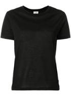 Saint Laurent Logo Crest Patch T-shirt - Black