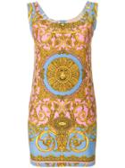 Versace Vintage Pastel Baroque Printed Dress - Multicolour