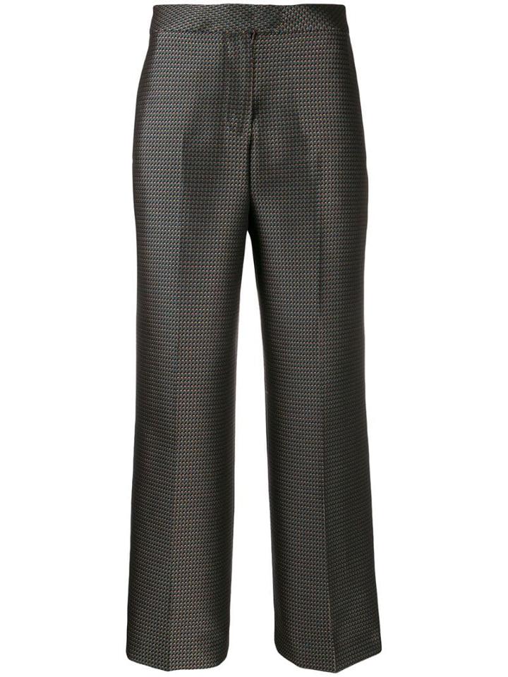 Pt01 Micro-pattern Trousers - Blue